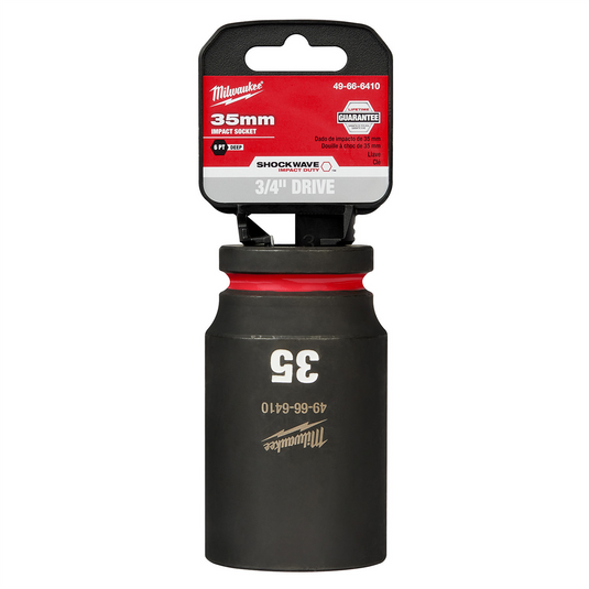 Milwaukee Tool SHOCKWAVE Impact Duty  3/4""Drive 35MM Deep 6 Point Socket