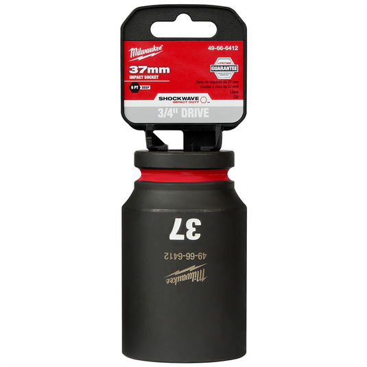 Milwaukee Tool SHOCKWAVE Impact Duty  3/4""Drive 37MM Deep 6 Point Socket