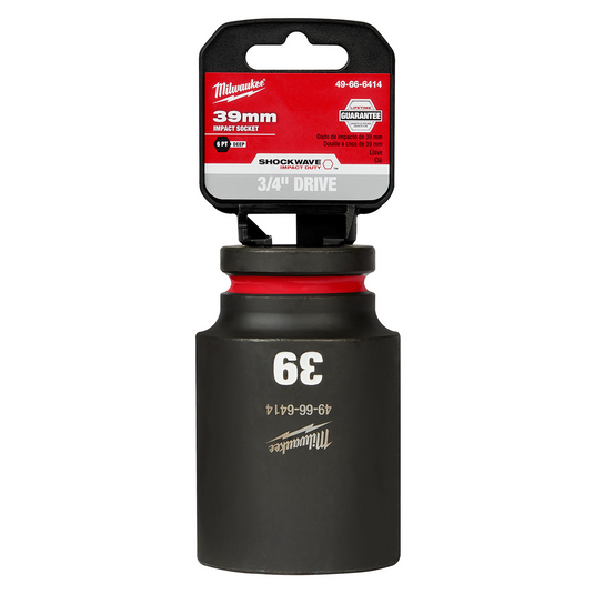Milwaukee Tool SHOCKWAVE Impact Duty  3/4""Drive 39MM Deep 6 Point Socket