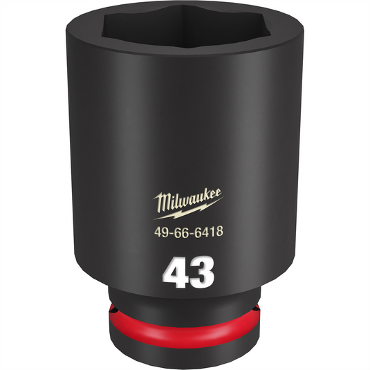 Milwaukee Tool SHOCKWAVE Impact Duty  3/4""Drive 43MM Deep 6 Point Socket
