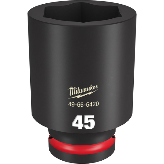 Milwaukee Tool SHOCKWAVE Impact Duty  3/4""Drive 45MM Deep 6 Point Socket