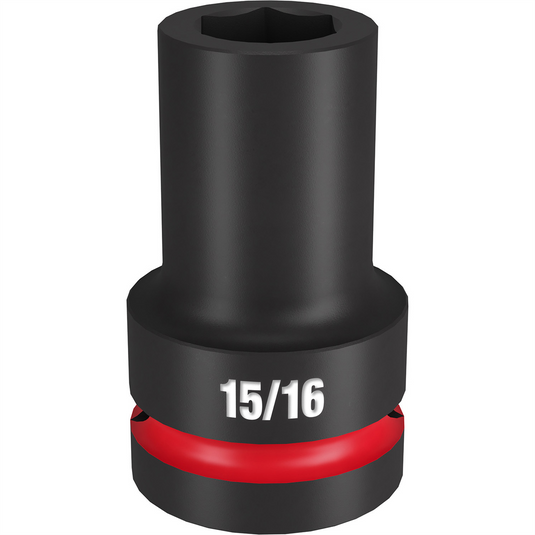 Milwaukee Tool SHOCKWAVE Impact Duty  1""Drive 15/16"" Deep 6 Point Socket