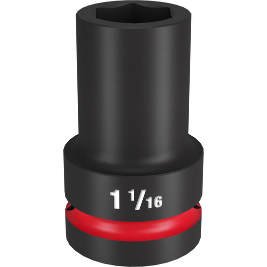 Milwaukee Tool SHOCKWAVE Impact Duty  1""Drive 1-1/16"" Deep 6 Point Socket