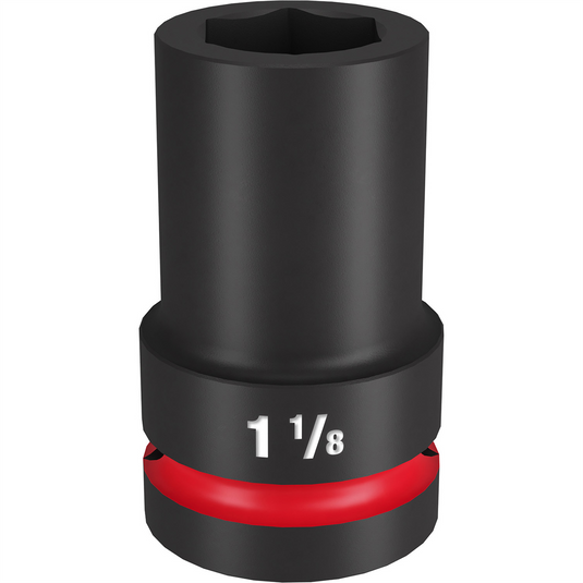 Milwaukee Tool SHOCKWAVE Impact Duty  1""Drive 1-1/8"" Deep 6 Point Socket