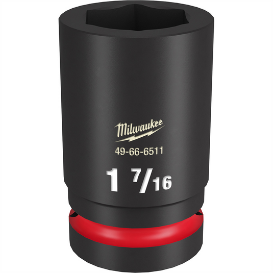 Milwaukee Tool SHOCKWAVE Impact Duty  1""Drive 1-7/16"" Deep 6 Point Socket