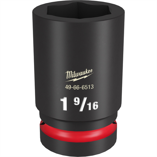 Milwaukee Tool SHOCKWAVE Impact Duty  1""Drive 1-9/16"" Deep 6 Point Socket
