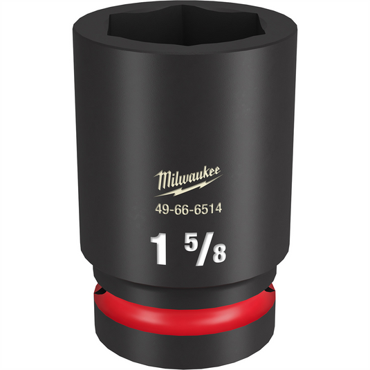 Milwaukee Tool SHOCKWAVE Impact Duty  1""Drive 1-5/8"" Deep 6 Point Socket