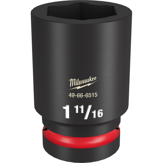 Milwaukee Tool SHOCKWAVE Impact Duty  1""Drive 1-11/16"" Deep 6 Point Socket