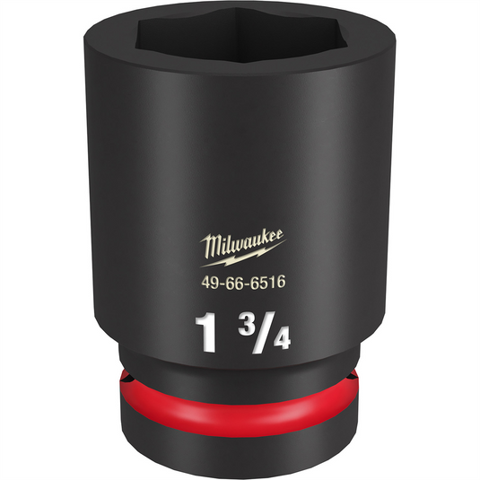 Milwaukee Tool SHOCKWAVE Impact Duty  1""Drive 1-3/4"" Deep 6 Point Socket