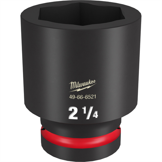 Milwaukee Tool SHOCKWAVE Impact Duty  1""Drive 2-1/4"" Deep 6 Point Socket
