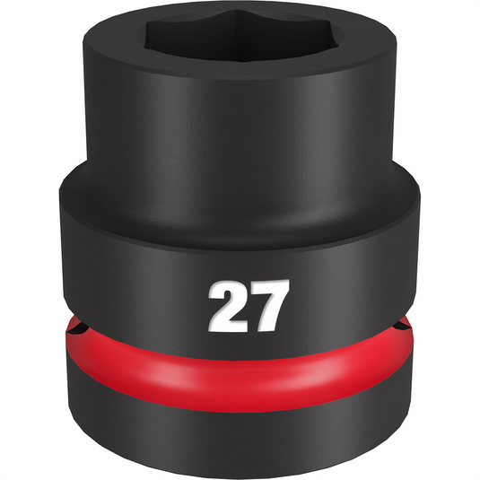 Milwaukee Tool SHOCKWAVE Impact Duty  1""Drive 27MM Standard 6 Point Socket
