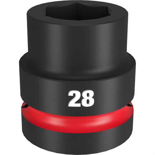 Milwaukee Tool SHOCKWAVE Impact Duty  1""Drive 28MM Standard 6 Point Socket