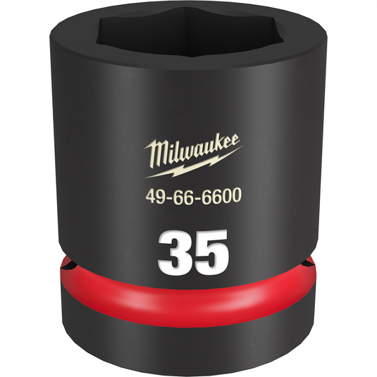 Milwaukee Tool SHOCKWAVE Impact Duty  1""Drive 35MM Standard 6 Point Socket