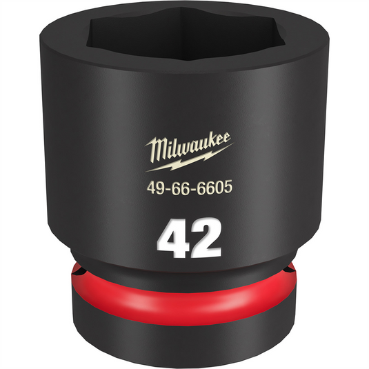 Milwaukee Tool SHOCKWAVE Impact Duty  1""Drive 42MM Standard 6 Point Socket