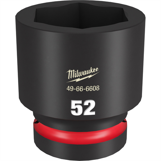 Milwaukee Tool SHOCKWAVE Impact Duty  1""Drive 52MM Standard 6 Point Socket