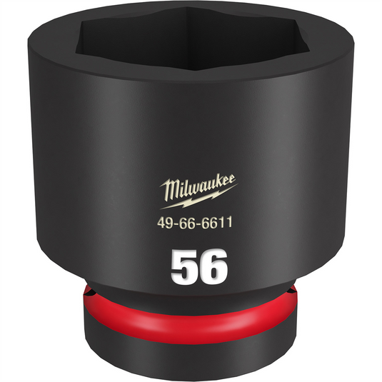 Milwaukee Tool SHOCKWAVE Impact Duty  1""Drive 56MM Standard 6 Point Socket