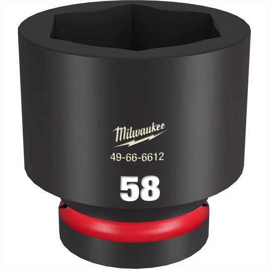 Milwaukee Tool SHOCKWAVE Impact Duty  1""Drive 58MM Standard 6 Point Socket