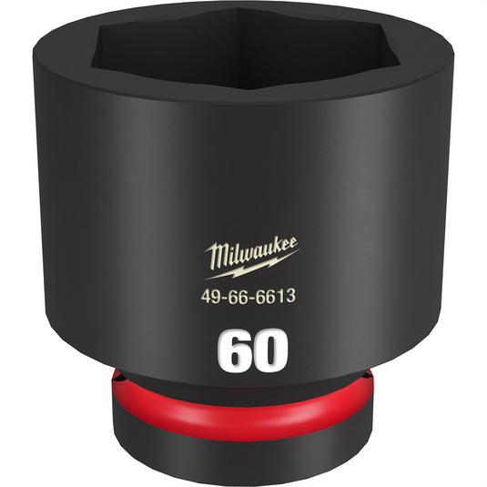 Milwaukee Tool SHOCKWAVE Impact Duty  1""Drive 60MM Standard 6 Point Socket