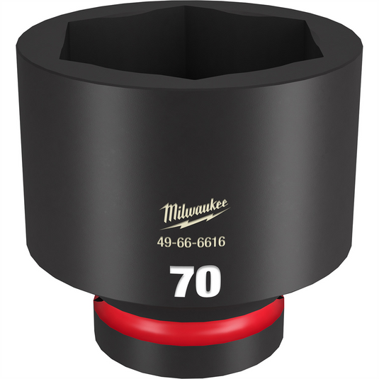 Milwaukee Tool SHOCKWAVE Impact Duty  1""Drive 70MM Standard 6 Point Socket