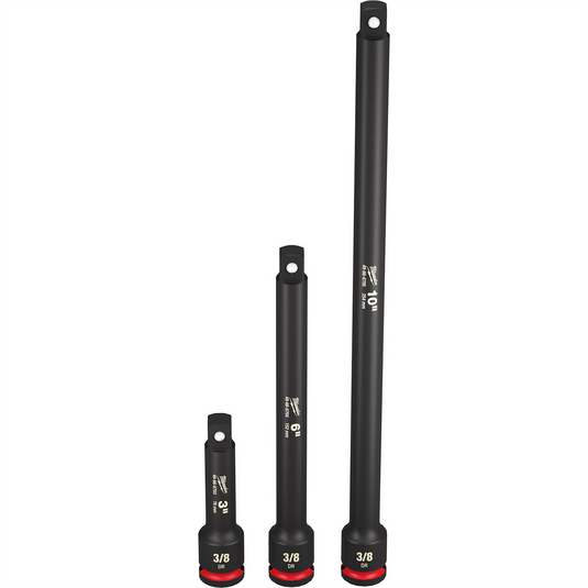 Milwaukee Tool 3PC SHOCKWAVE Impact Duty  3/8"" Drive Extension Set