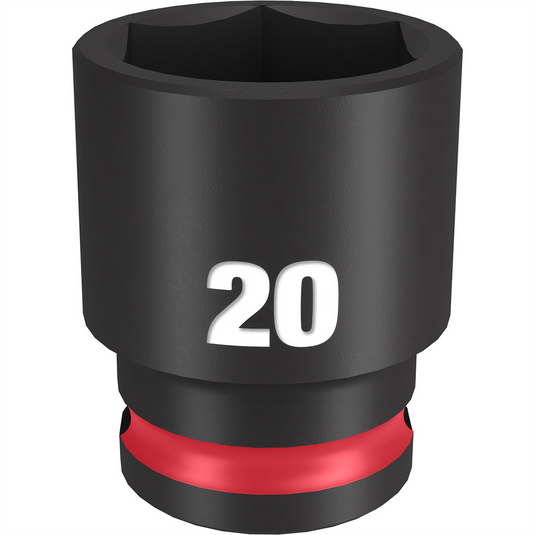 Milwaukee Tool SHOCKWAVE Impact Duty  3/8""Drive 20MM Standard 6 Point Socket