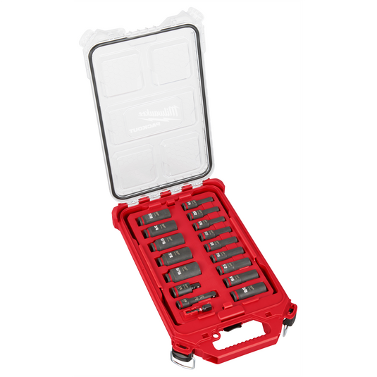 Milwaukee Tool SHOCKWAVE Impact Duty Socket 3/8&rdquo; Dr 17PC SAE PACKOUT Set