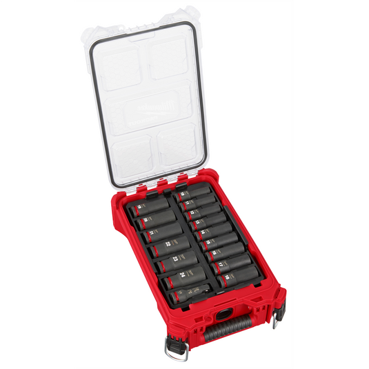 Milwaukee Tool SHOCKWAVE Impact Duty Socket 1/2&rdquo; Dr 16PC MM PACKOUT Set