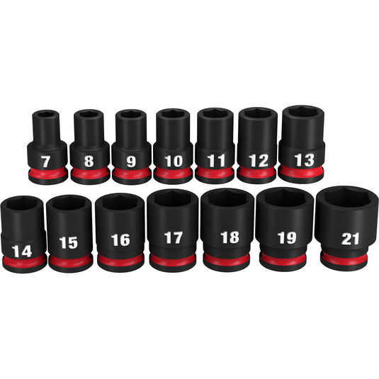Milwaukee Tool 14PC SHOCKWAVE Impact Duty  3/8"" Drive Metric Standard 6 Point Socket Set