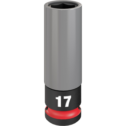 Milwaukee Tool SHOCKWAVE Impact Duty 1/2 Drive 17MM Metric Lug Nut Wheel Socket