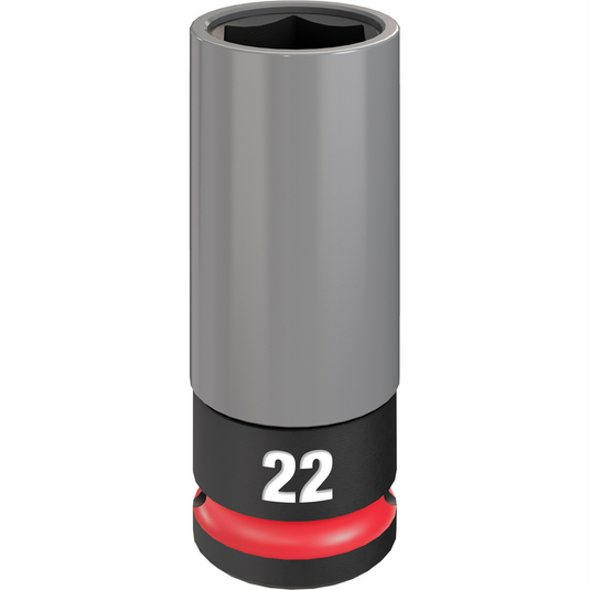 Milwaukee Tool SHOCKWAVE Impact Duty 1/2 Drive 22MM Metric Lug Nut Wheel Socket