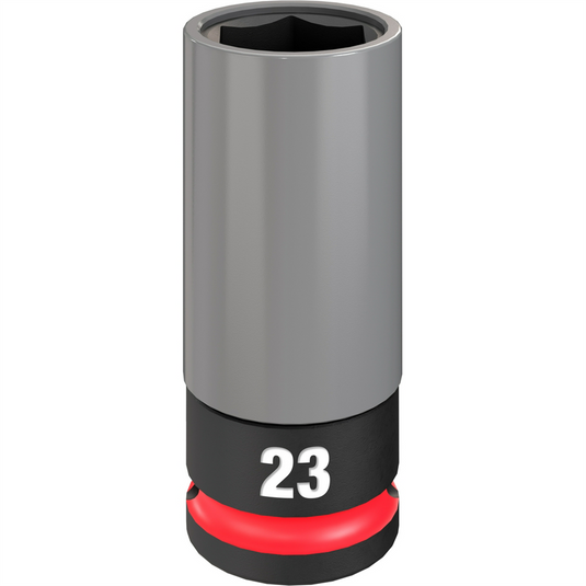 Milwaukee Tool SHOCKWAVE Impact Duty 1/2 Drive 23MM Metric Lug Nut Wheel Socket