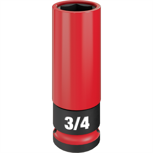 Milwaukee Tool SHOCKWAVE Impact Duty 1/2 Drive 3/4"" SAE Lug Nut Wheel Socket