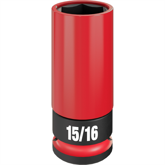 Milwaukee Tool SHOCKWAVE Impact Duty 1/2 Drive 15/16"" SAE Lug Nut Wheel Socket