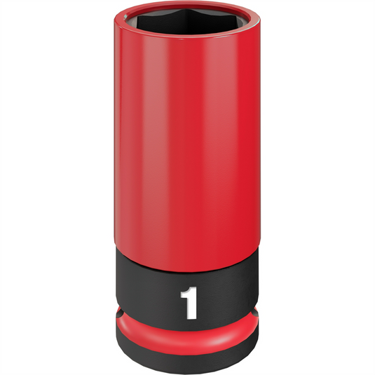 Milwaukee Tool SHOCKWAVE Impact Duty 1/2 Drive 1"" SAE Lug Nut Wheel Socket