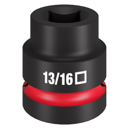 Milwaukee Tool SHOCKWAVE Impact Duty 1"" Drive 13/16"" Standard 4 Point Square Socket
