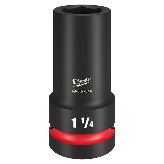 Milwaukee Tool SHOCKWAVE Impact Duty 1"" Drive 1-1/4"" Thin Wall Extra Deep 6 Point Socket