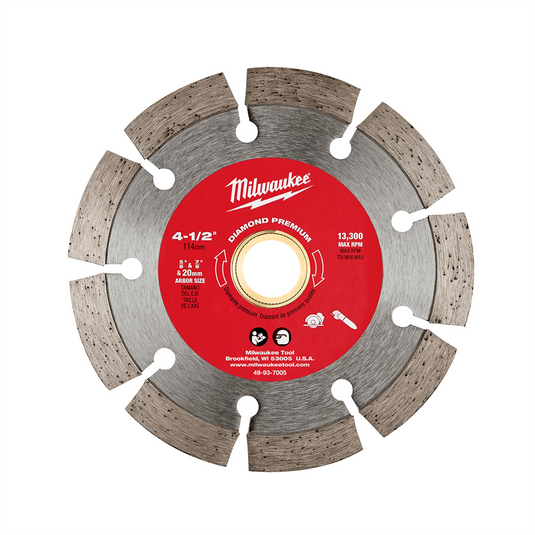 Milwaukee Tool 4 1/2"" Diamond Premium Segmented