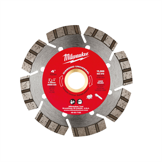 Milwaukee Tool 4"" Diamond Universal segmented-turbo