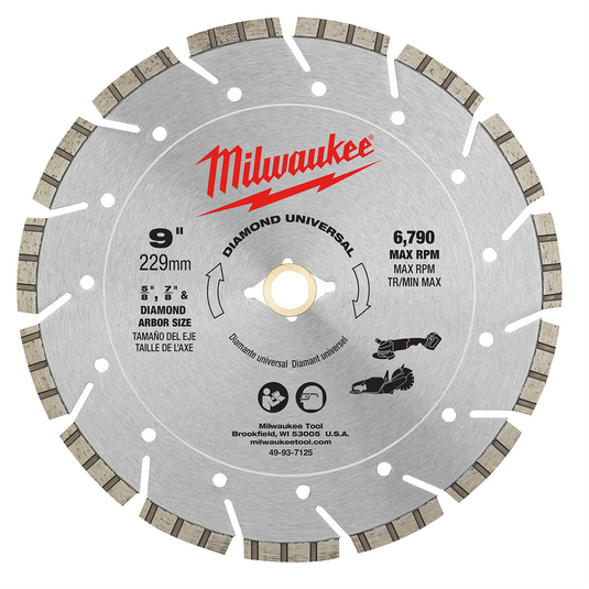 Milwaukee Tool 9"" Diamond Universal Cutting Blade