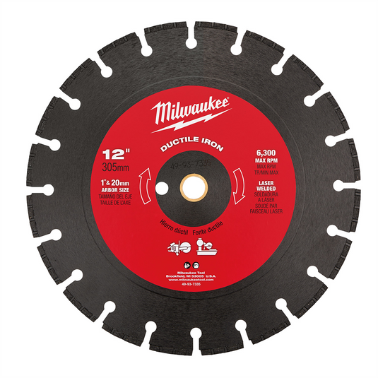 Milwaukee Tool 12"" Ductile Iron Segmented