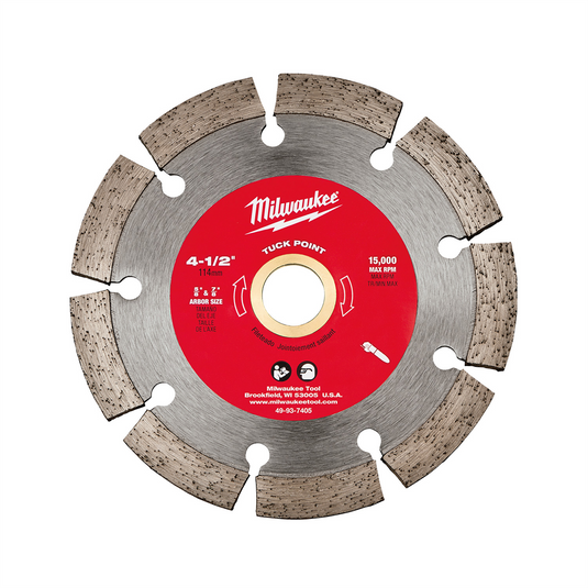 Milwaukee Tool 4 1/2"" Tuck Point Segmented