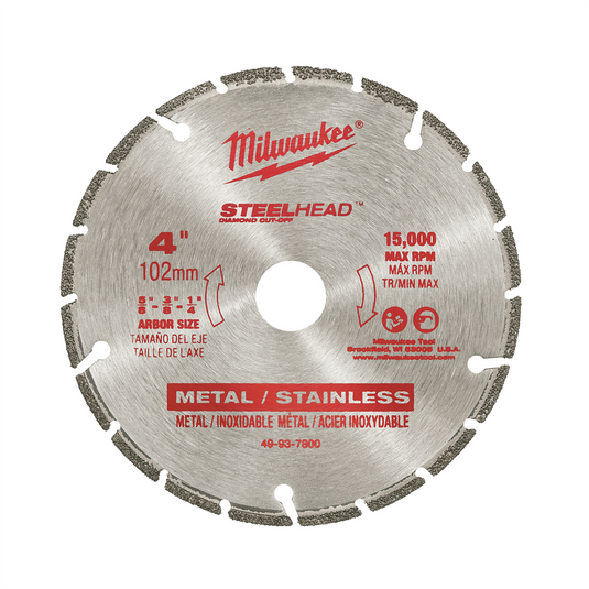 Milwaukee Tool 4"" SteelHead Diamond Cut-Off