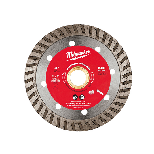 Milwaukee Tool 4"" Diamond Premium Turbo