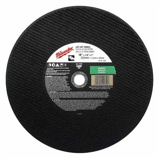 Milwaukee Tool 14"" x 1/8"" x 20mm Cut-Off Wheel (Type 1)