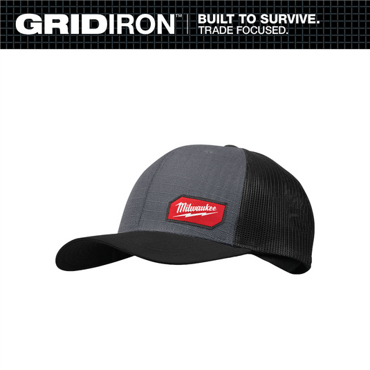 Milwaukee Tool GRIDIRON Snapback Trucker Hat - Gray