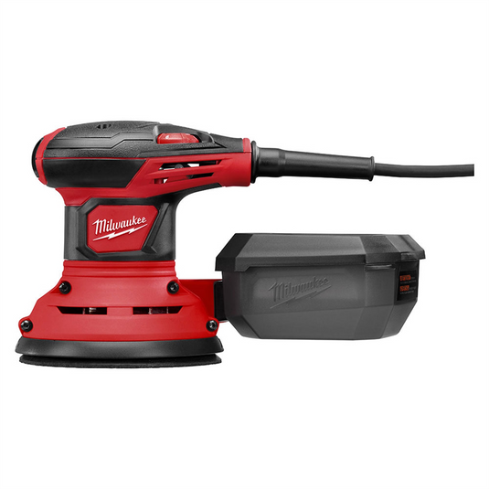 Milwaukee Tool 5"" Corded Random Orbit Palm Sander (7;000-12;000 Opm) Bag Kit