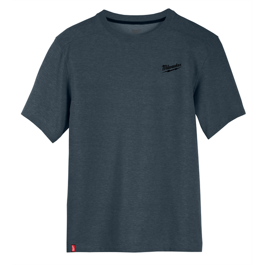 Milwaukee Tool HYBRID WORK TEE- SS BLUE M