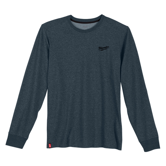 Milwaukee Tool HYBRID WORK TEE- LS BLUE M