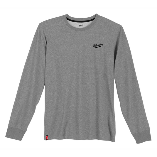 Milwaukee Tool HYBRID WORK TEE - LS GRAY S