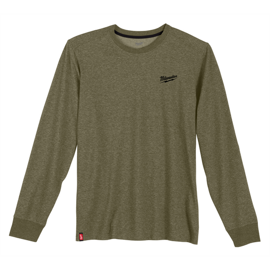 Milwaukee Tool HYBRID WORK TEE - LS GREEN XL